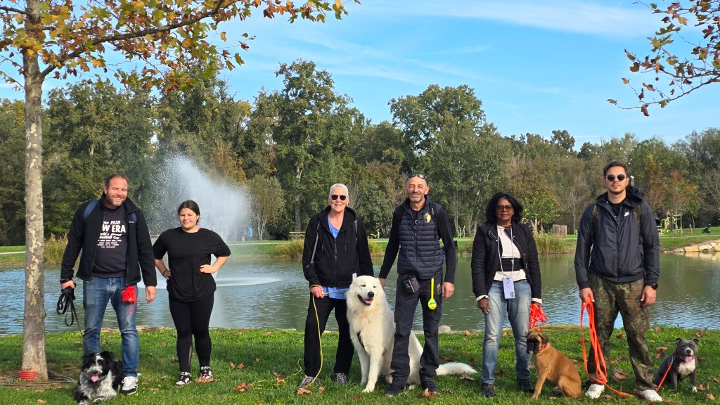 Séance d&rsquo;éducation canine au Parc de Loisirs de Vidauban le 19&nbsp;octobre